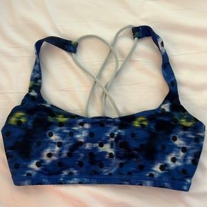 Lululemon Blue Polka Dot Sports Bra size 6